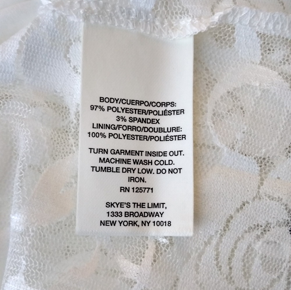 SKYE'STHE LIMIT blouse WOMES 1X white embroidery  accent - Picture 10 of 11